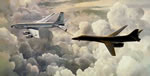 "Team Mates" - Keith Ferris - KC-135 Stratotanker&Rockwell B-1B Lancer Art